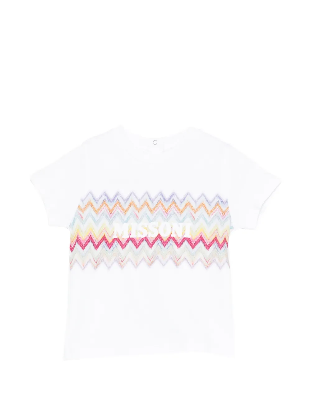 Missoni Kids zigzag T-shirt - Bianco