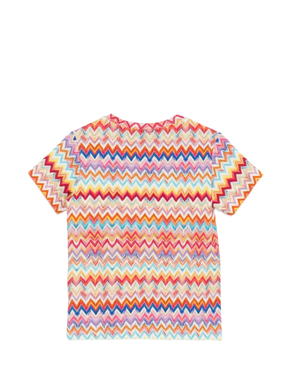Missoni Kids T-shirt met zigzagprint Wit