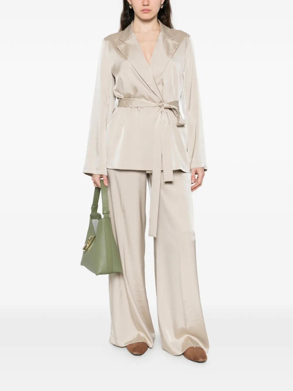  P.a.r.o.s.h. Belted Jacket - Neutrals 