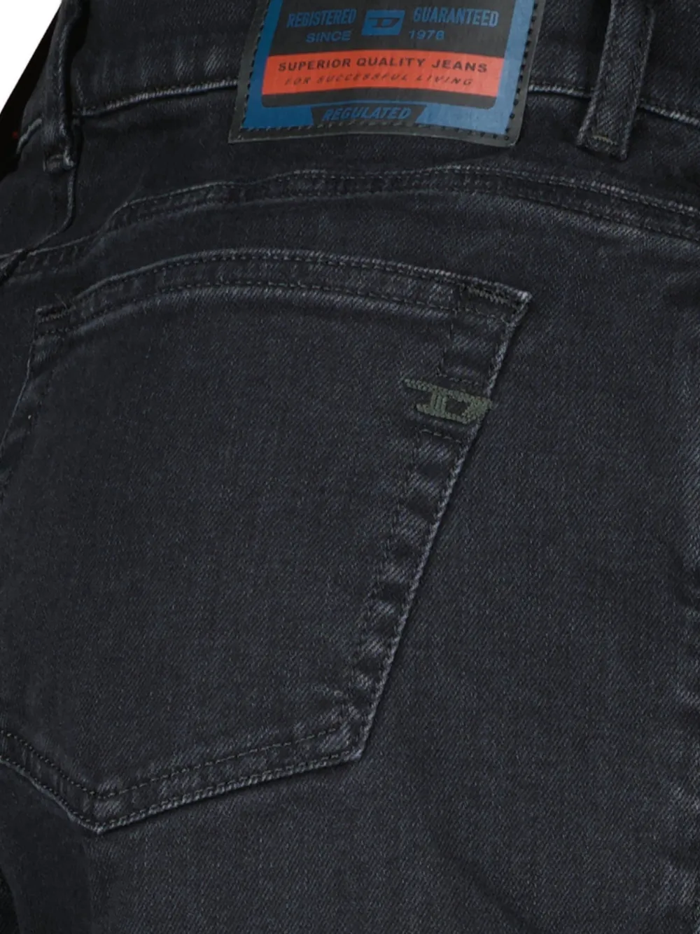 Diesel Jeans met wijde pijpen Zwart