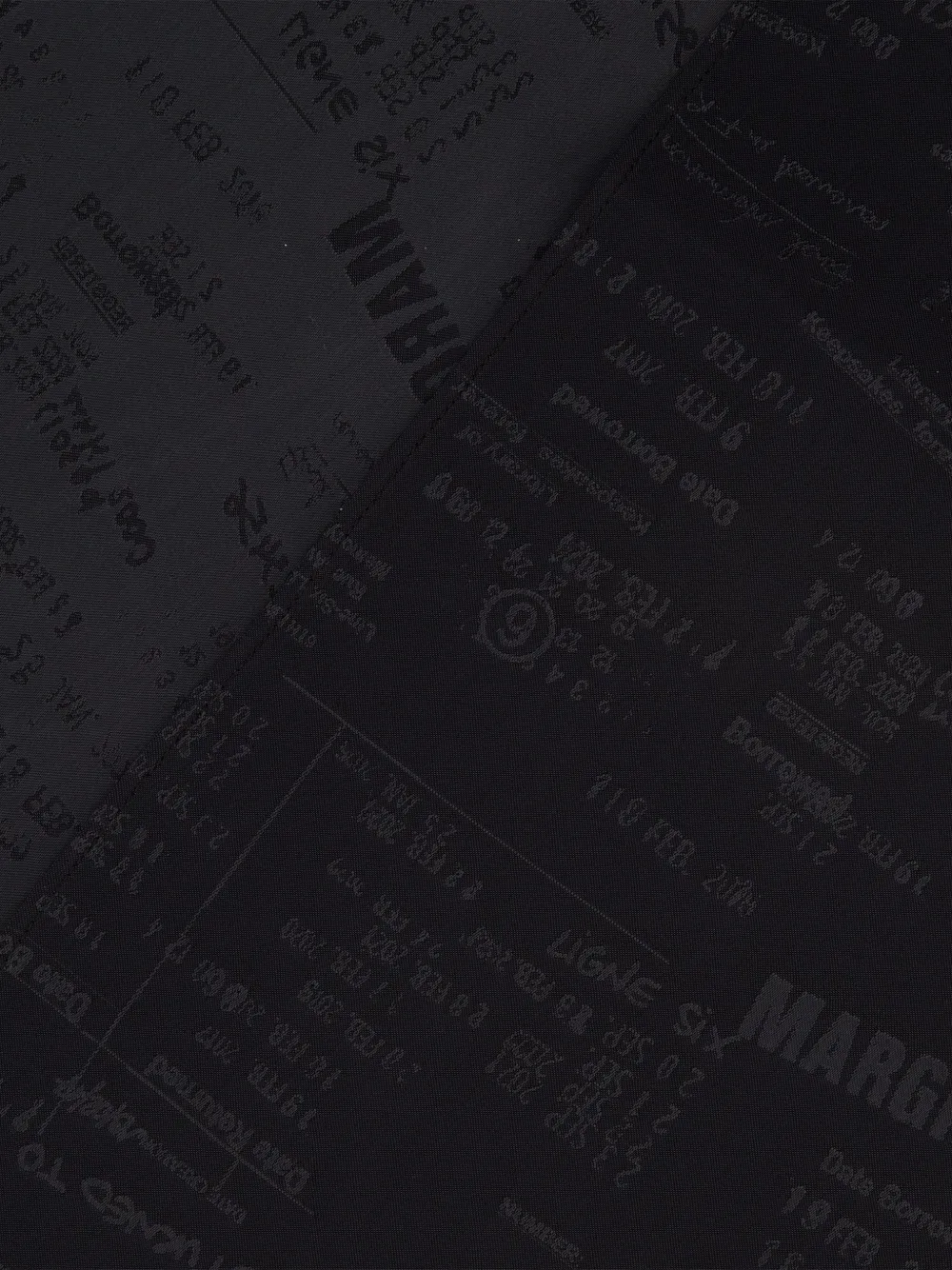 MM6 Maison Margiela Sjaal met logo jacquard Zwart