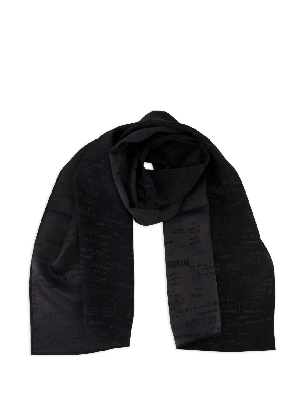 MM6 Maison Margiela Sjaal met logo jacquard Zwart
