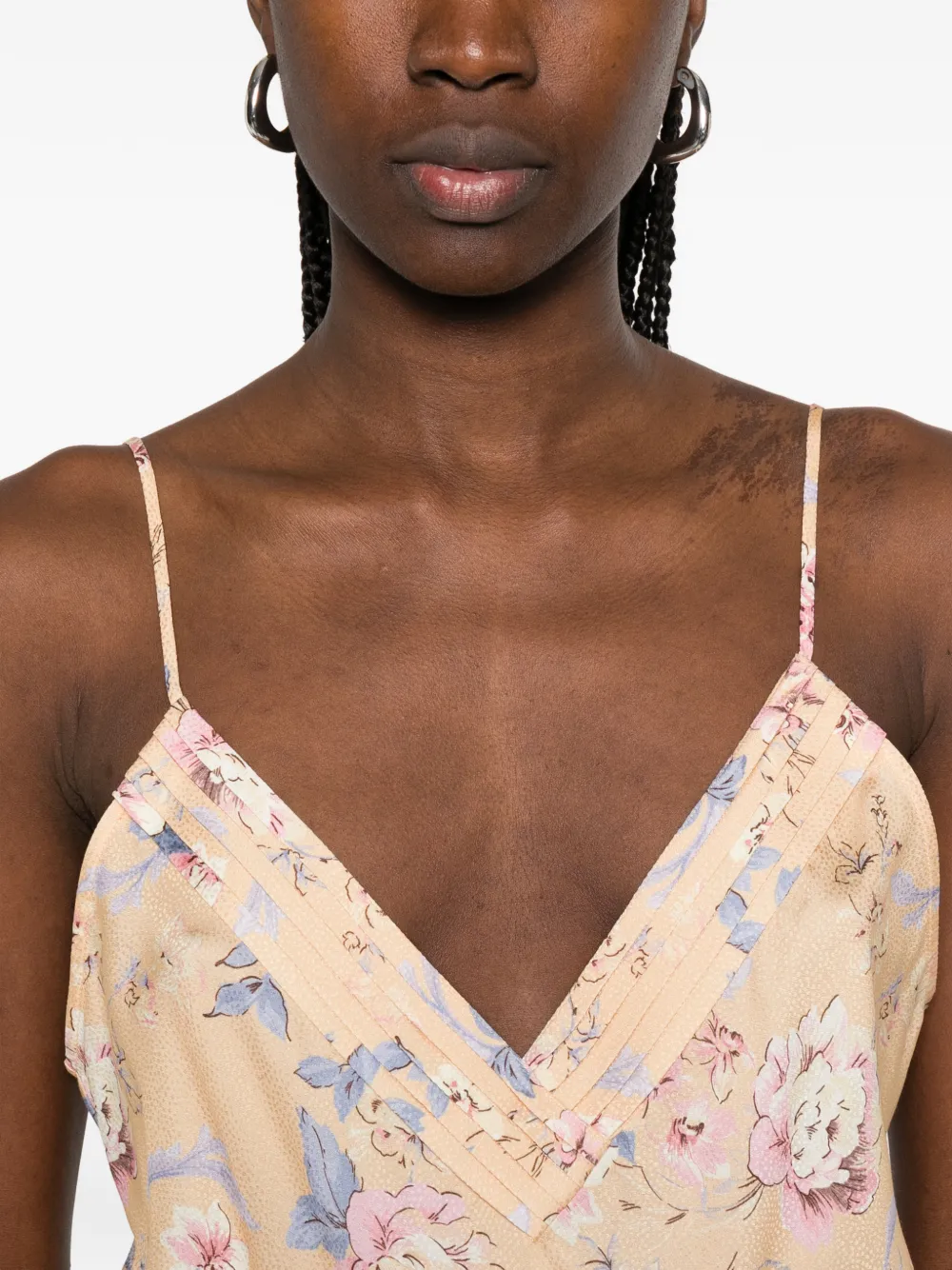 Forte Shirt met bloemenprint Oranje