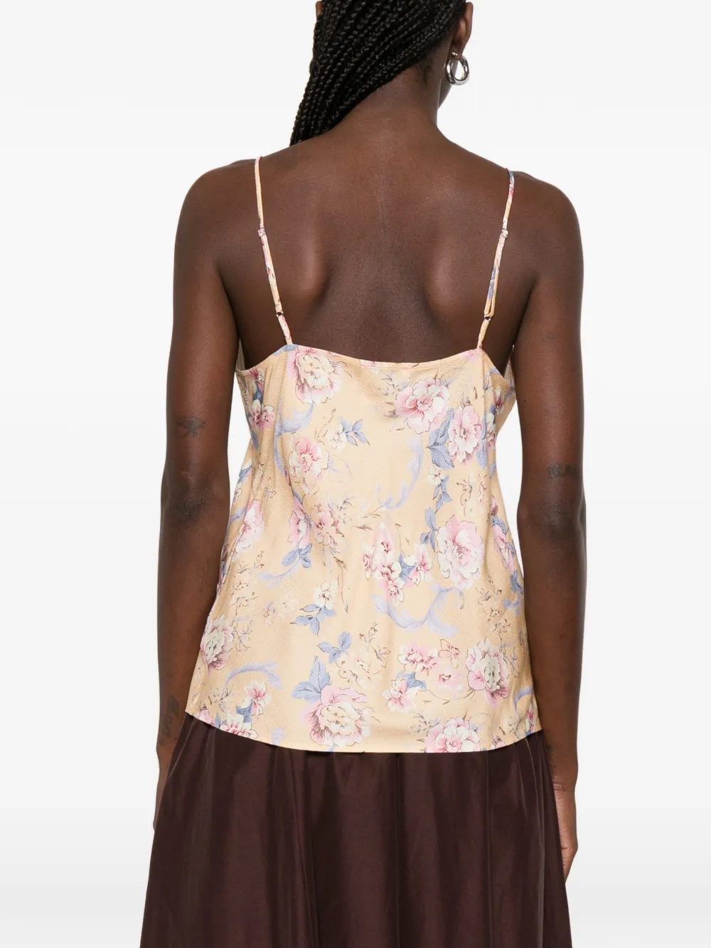 Forte Shirt met bloemenprint Oranje