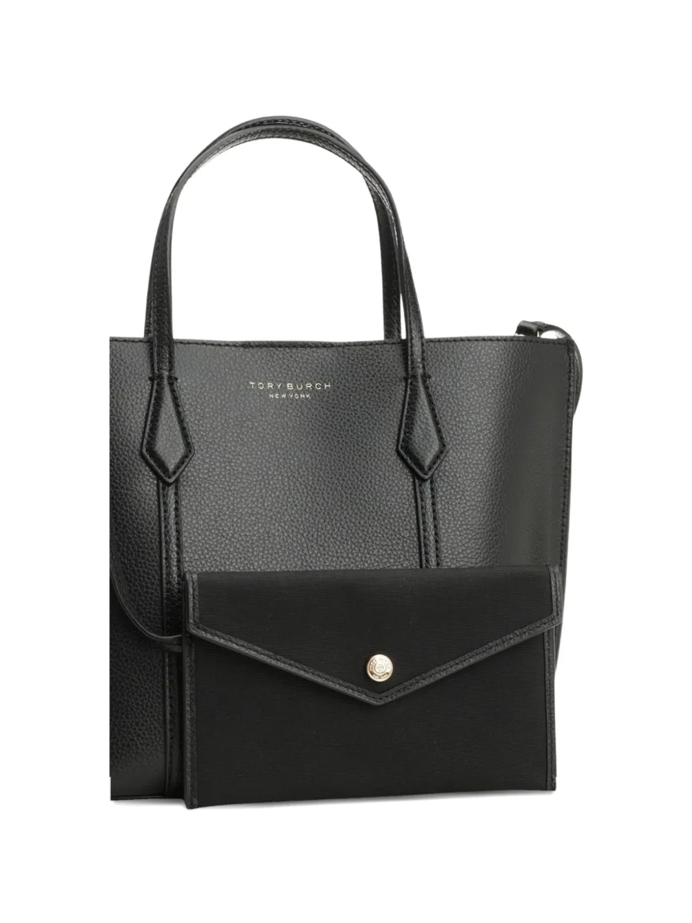 Tory Burch small Perry logo leather shoulder bag - Nero