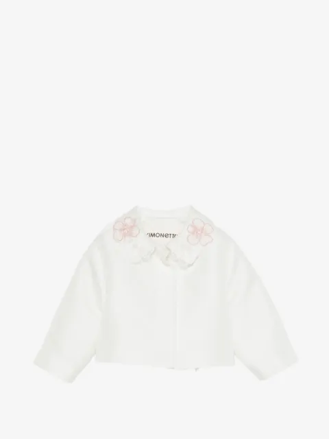 Simonetta flower-embellished jacket