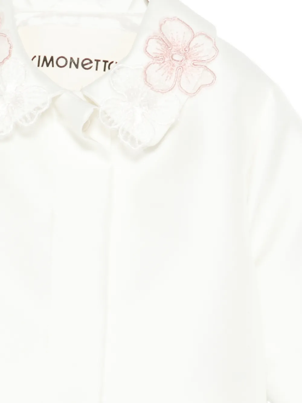  Simonetta Flower-embellished Jacket - White 