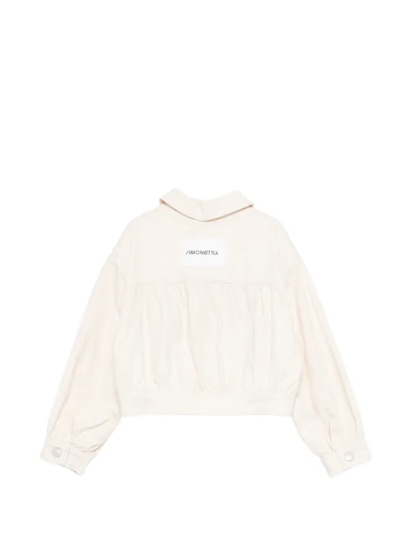 Simonetta button-up Denim Jacket | Neutrals | FARFETCH