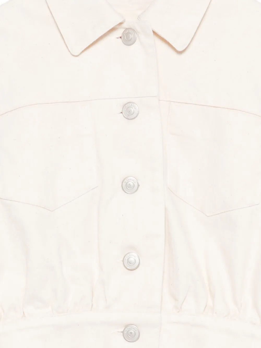 Simonetta Button-up Denim Jacket - Neutrals 