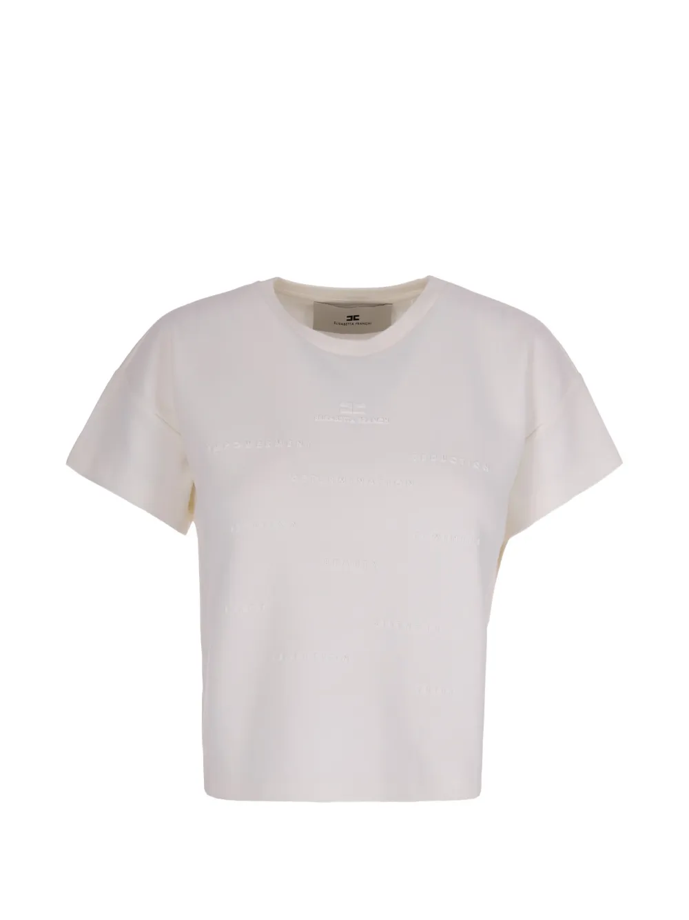 Elisabetta Franchi logo T-shirt - Bianco