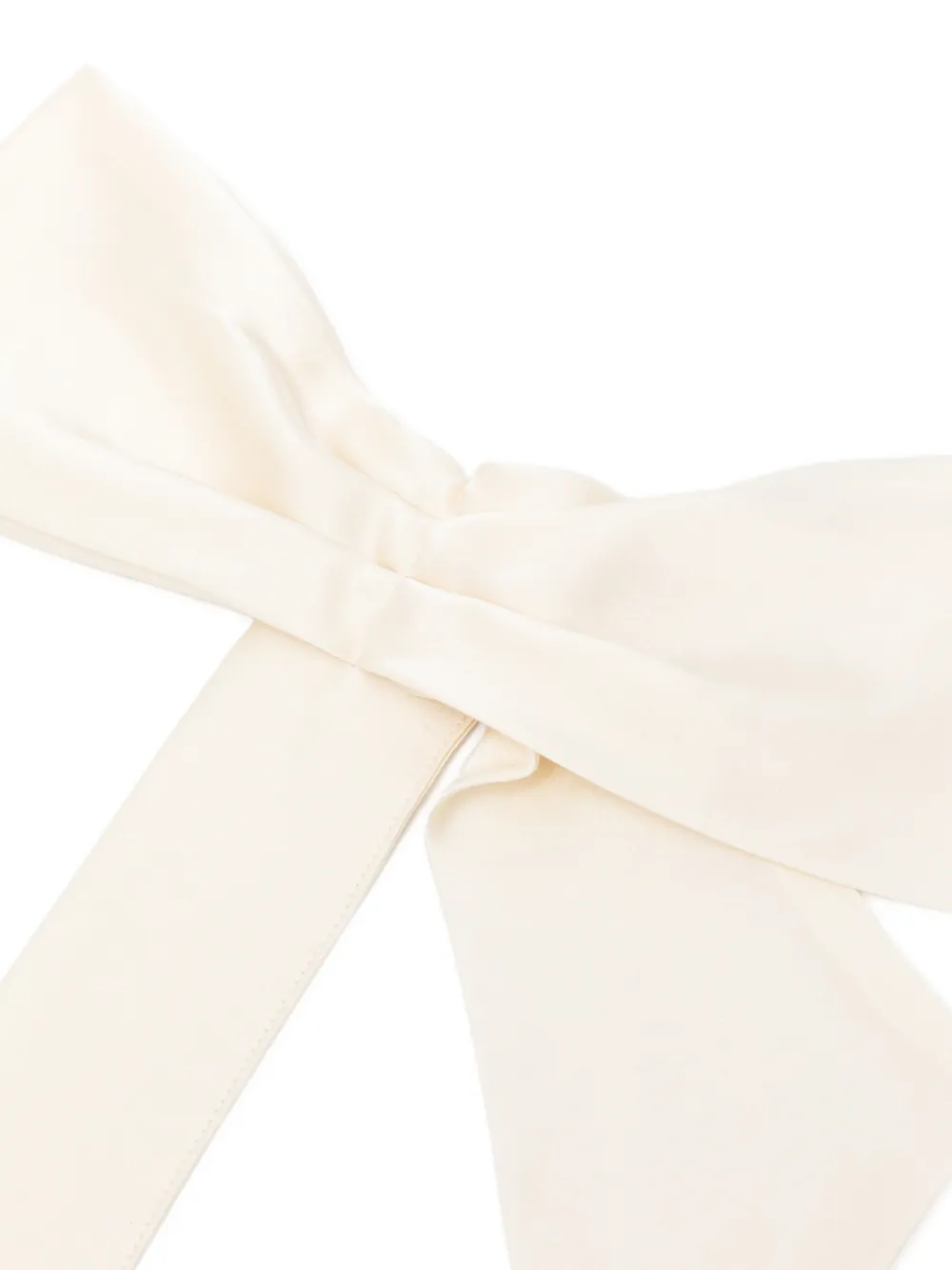  Forte Forte Shiny Bow Scarf - Neutrals 