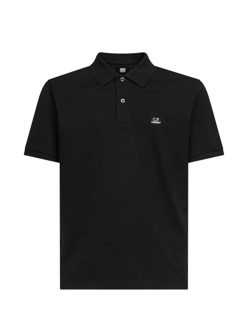 C.P. Company logo polo shirt – Black