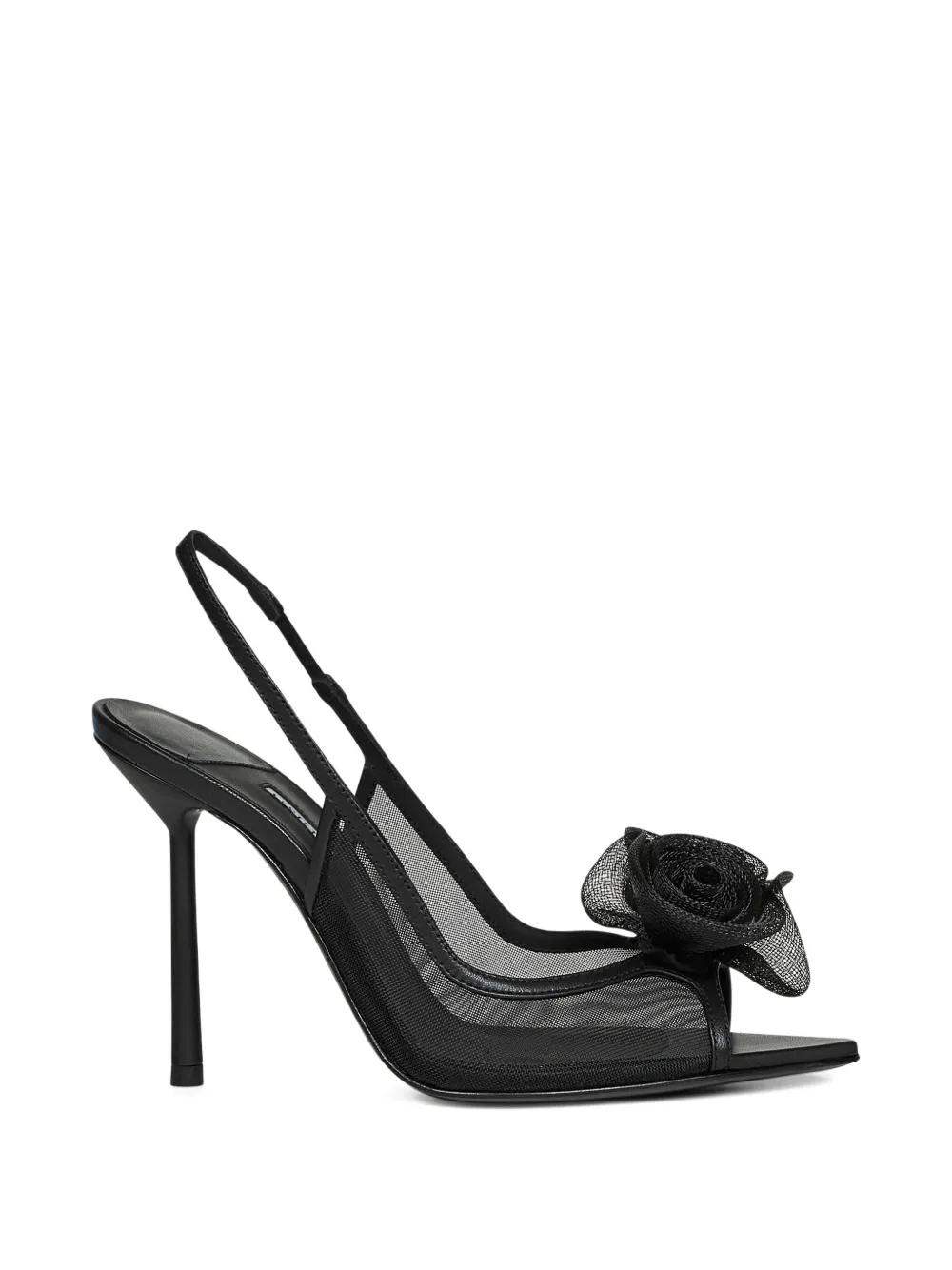 Le Silla rose-detail heeled sandals Zwart