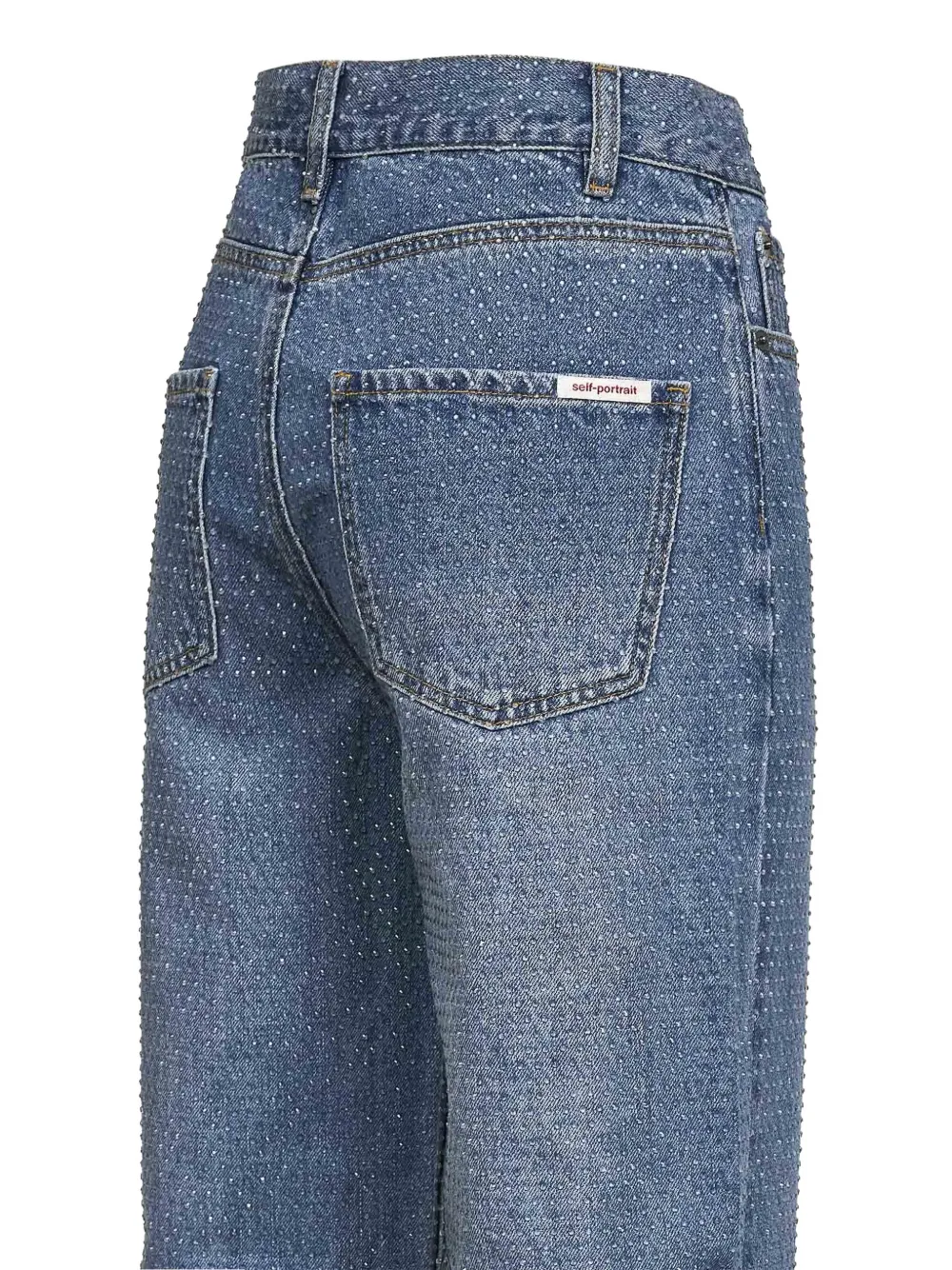 Rhinestone Straight Jeans