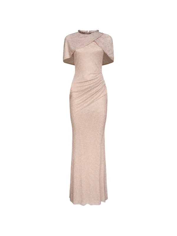 gold black dress Dramatic Gold Black Shimmery Gold Applique Choker Prom Dress