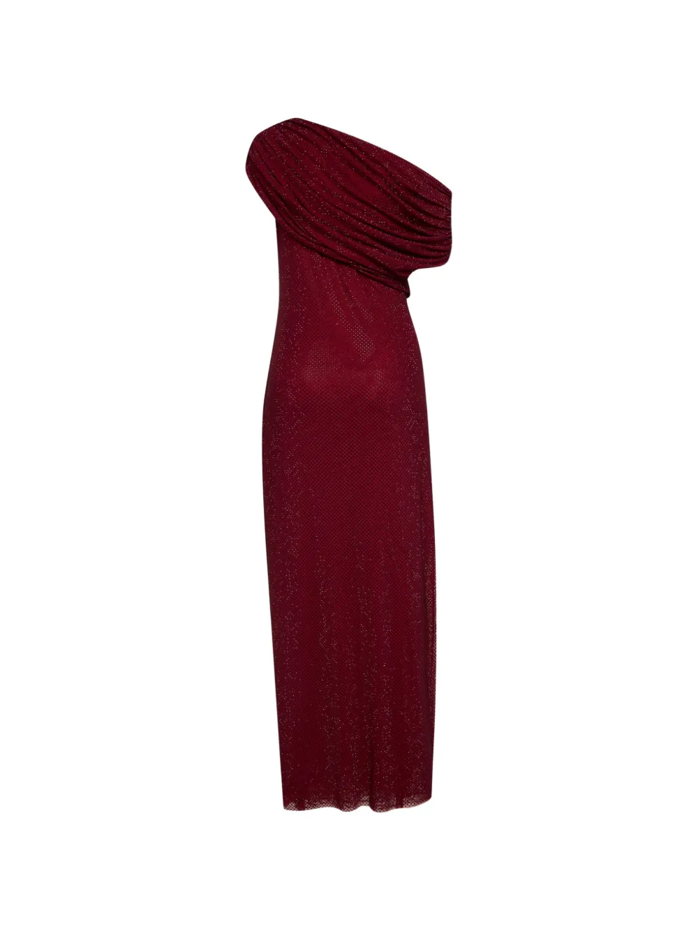 Self-Portrait asymmetric midi dress - Rood
