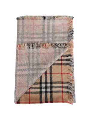 Burberry Vintage Check Knit Scarf | Neutrals | FARFETCH ZA