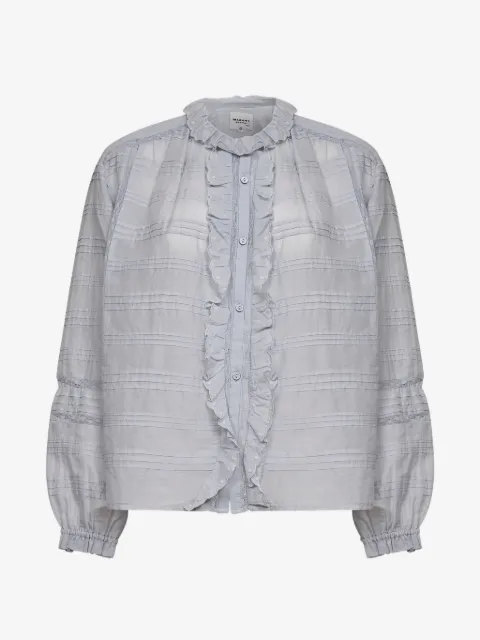 MARANT ÉTOILE button ruffled shirt