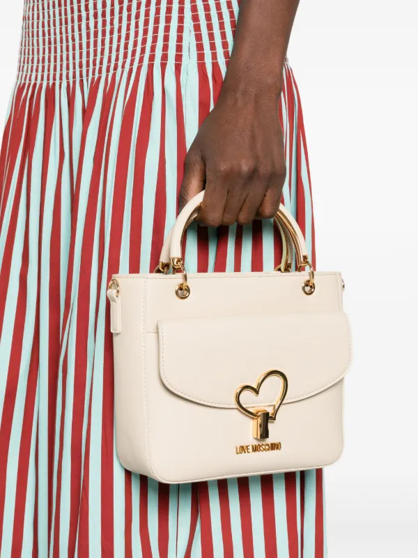 Love Moschino Bolsa Mini Com Aplicação De Coração | Neutro