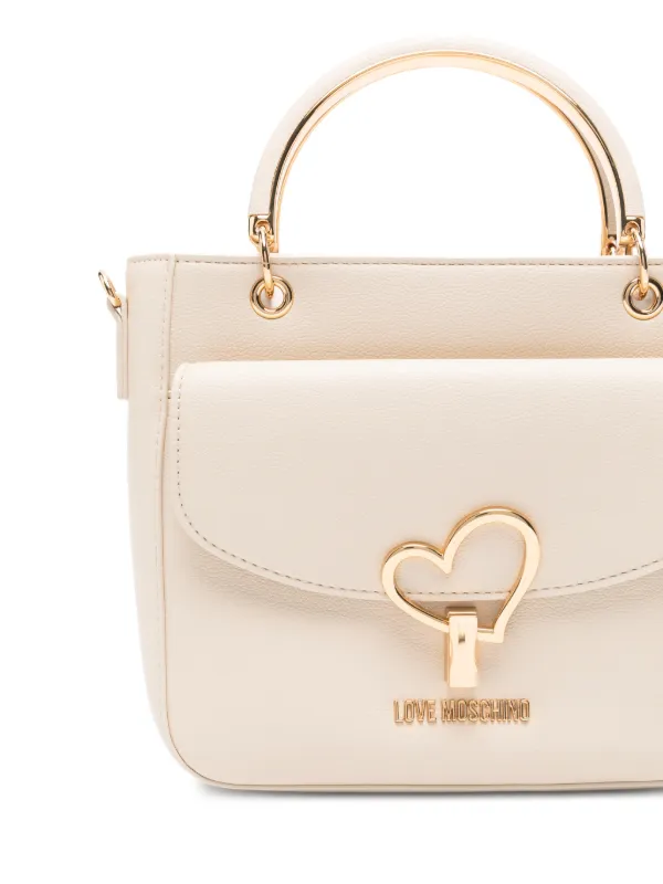 Love Moschino Bolsa Mini Com Aplicação De Coração | Neutro