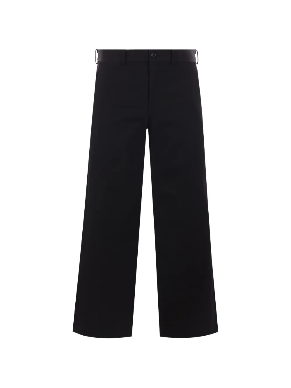 Black Comme Des Garçons straight-leg cropped trousers - Nero