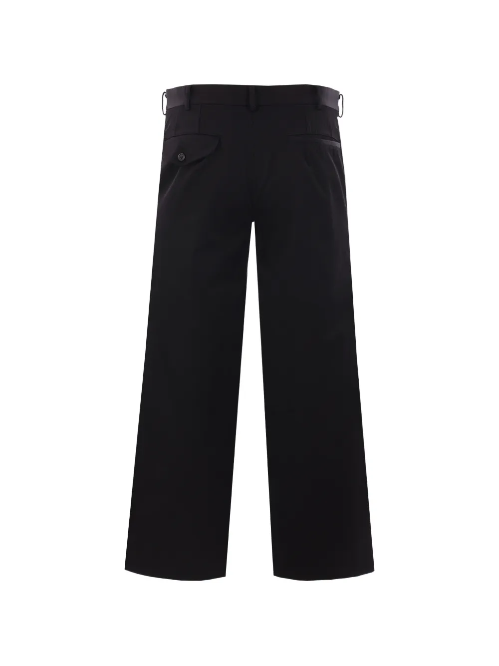 Black Comme Des Gar&ccedil;ons straight-leg cropped trousers - Zwart