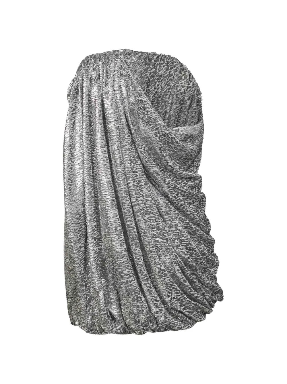 Stella McCartney one-shoulder gathered dress - Zilver