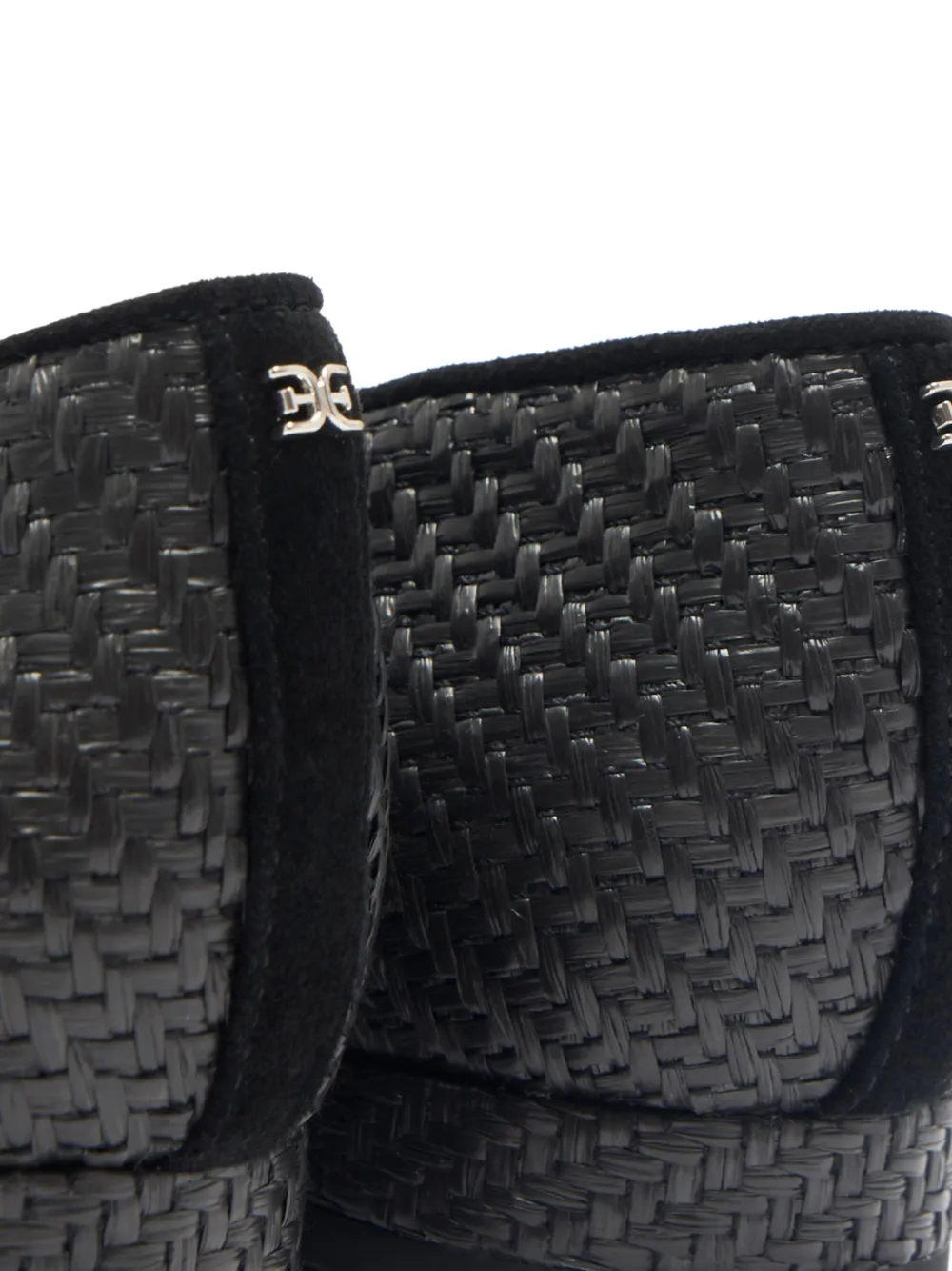 Sam Edelman Esmira geweven ballerina's met strik Zwart