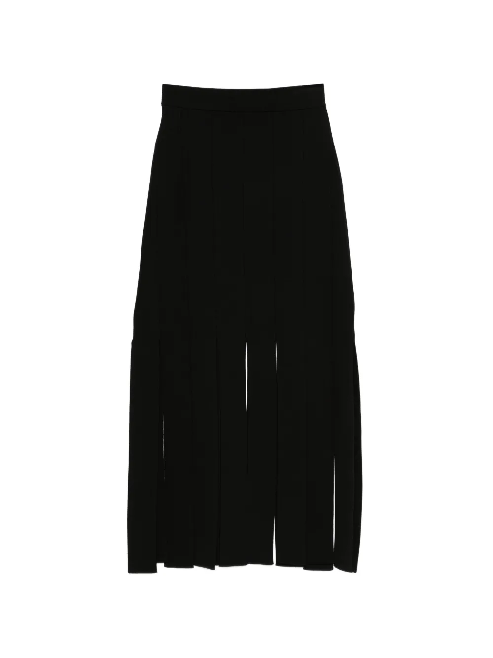 JOSEPH Lagny slit-detail midi skirt - Nero