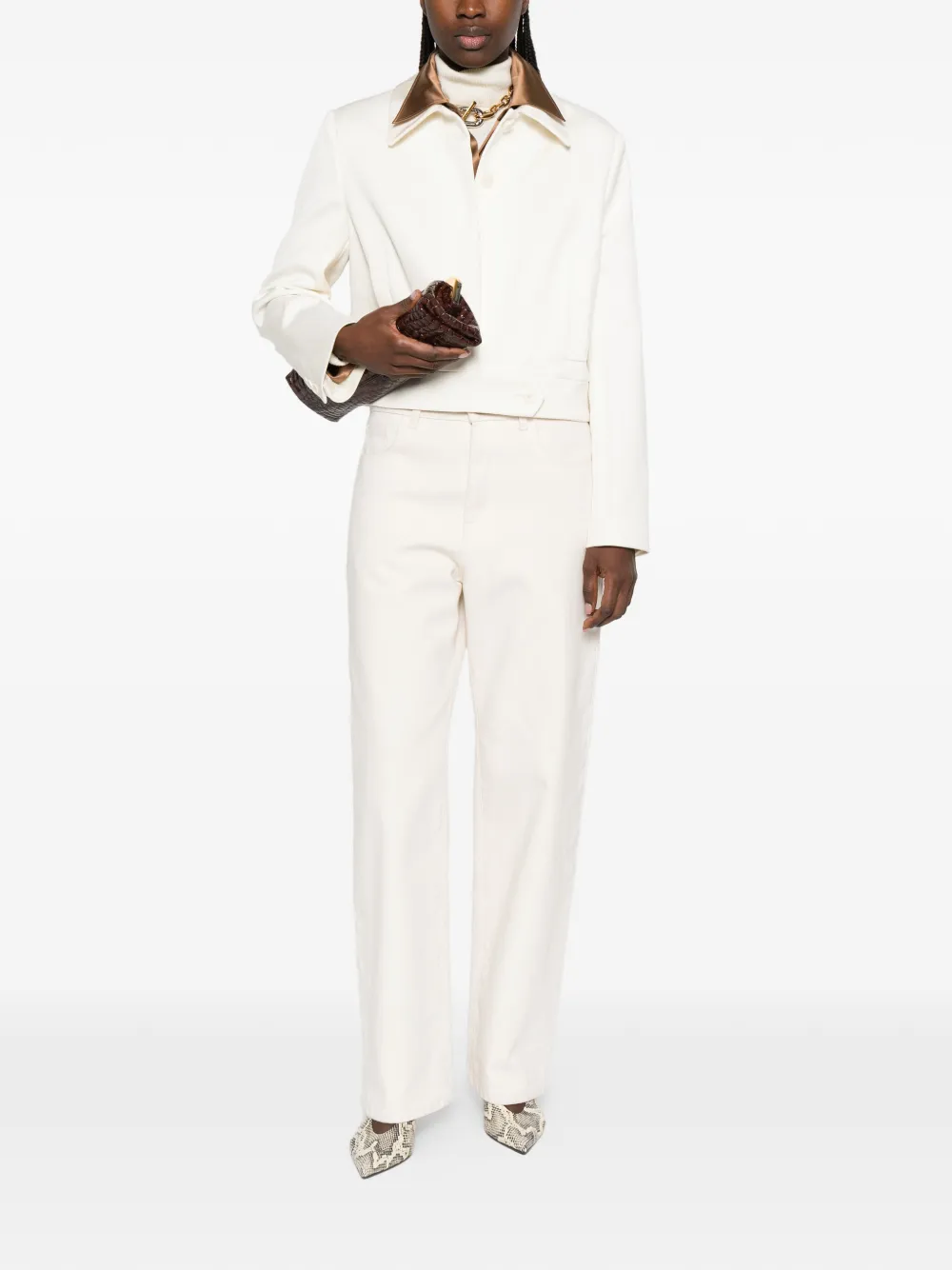  Joseph Abbe Collared Jacket - White 