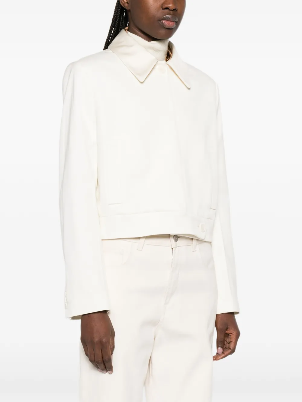  Joseph Abbe Collared Jacket - White 