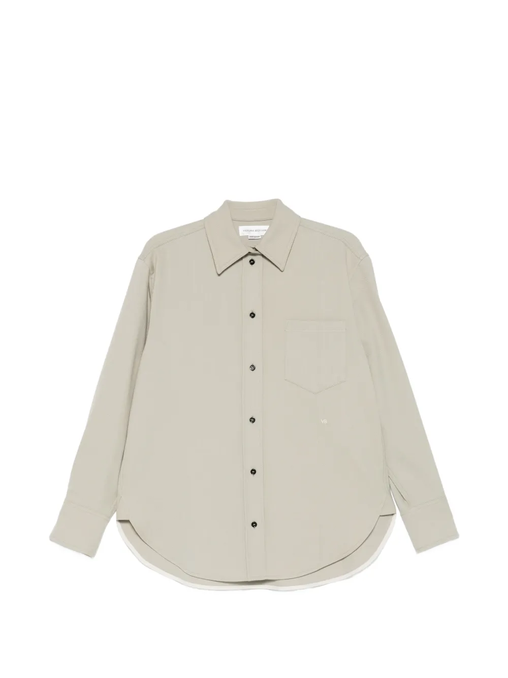 Victoria Beckham patch-pocket shirt - Verde