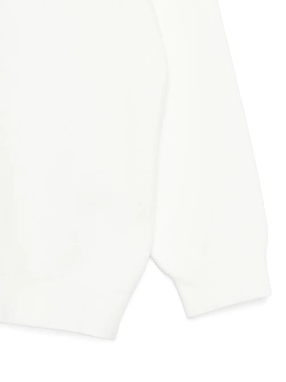  Victoria Beckham V-neck Long-sleeve Sweatshirt - White 
