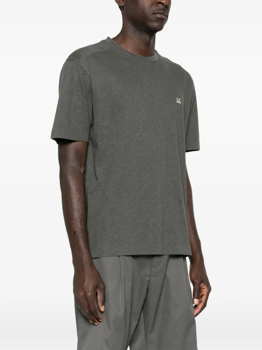 C.P. Company T-shirt met logo Groen