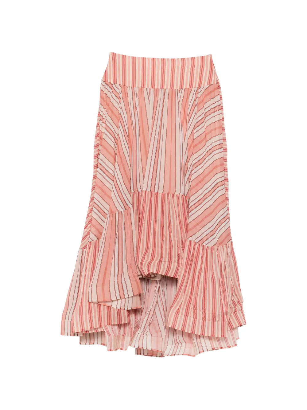 ZIMMERMANN Rebellion Bohemian striped-pattern skirt - Rosa