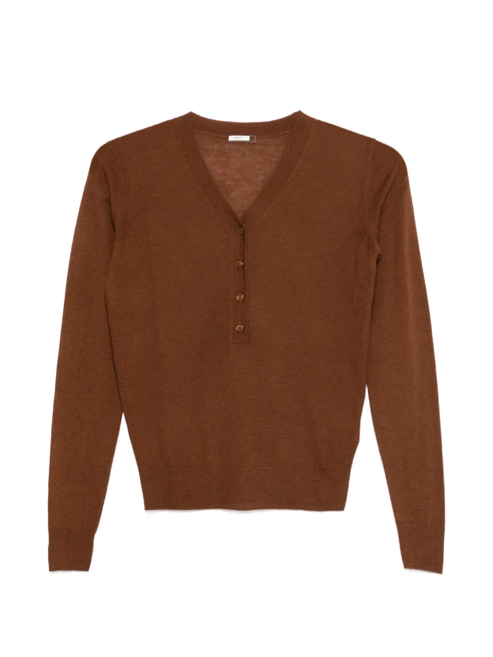 JOSEPH Gillies button-up sweater - Marrone