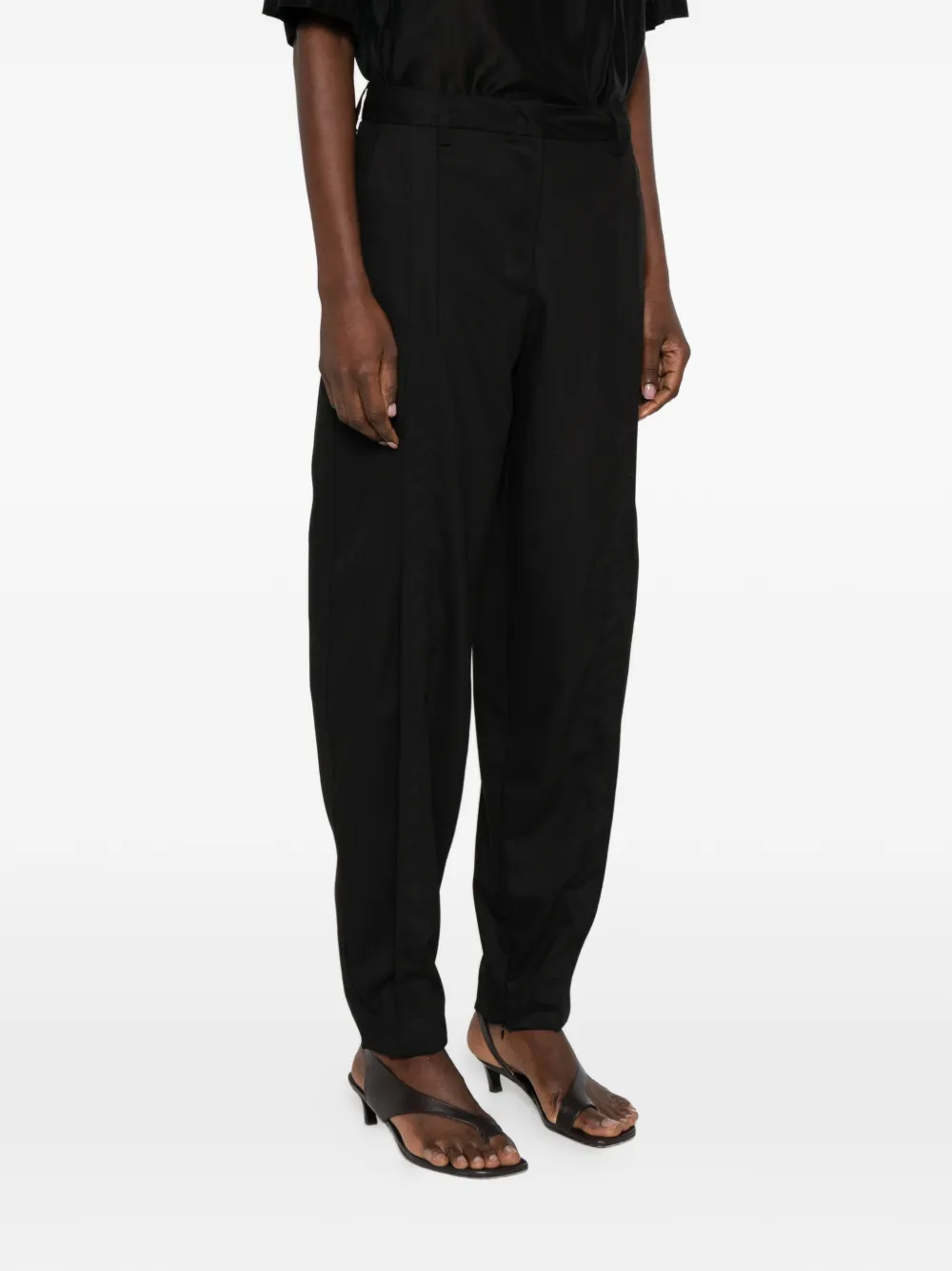  Thelatest Daniela Belt-loops Trousers - Black 