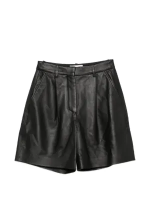 フェンディ レザーパンツ ショートパンツ ボトムス ブラック FENDI レザー ショートパンツ | ブラック | FARFETCH JP