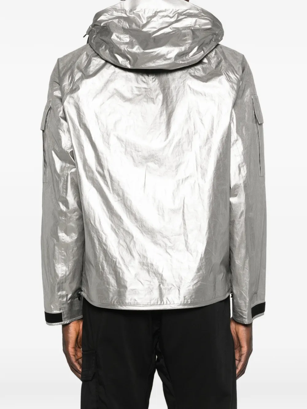 C.P. Company Jack met capuchon en zak Zilver