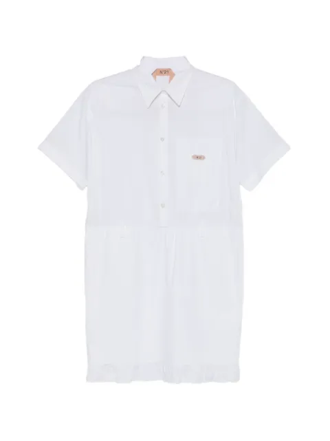 Nº21 ruffled woven mini dress