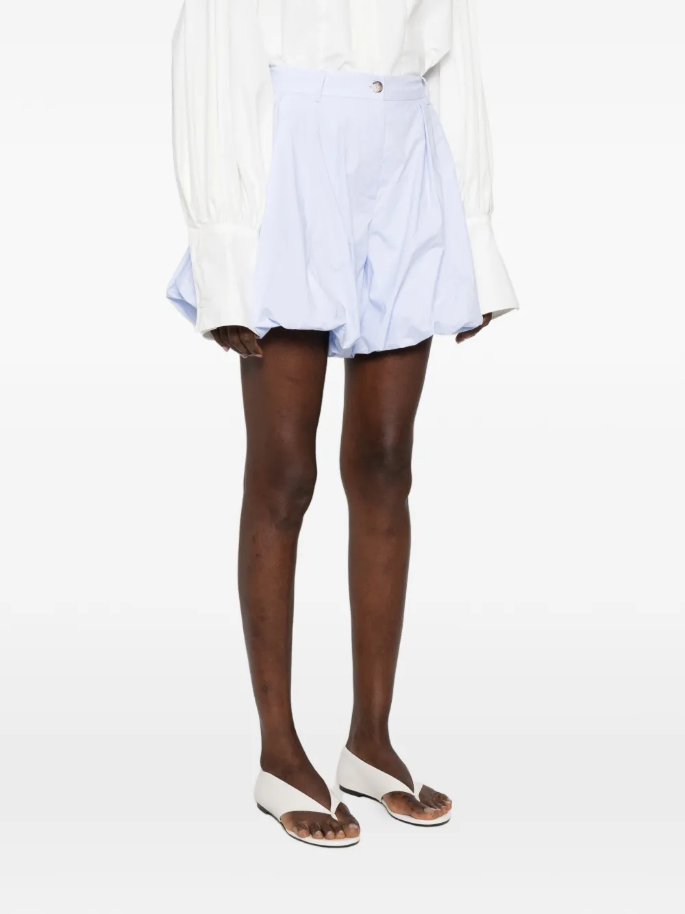  Thelatest Dafne Pleated Shorts - Blue 