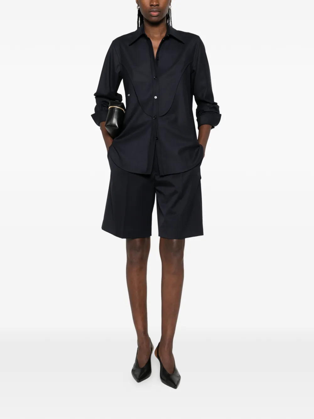  Victoria Beckham Yoke Top - Blue 