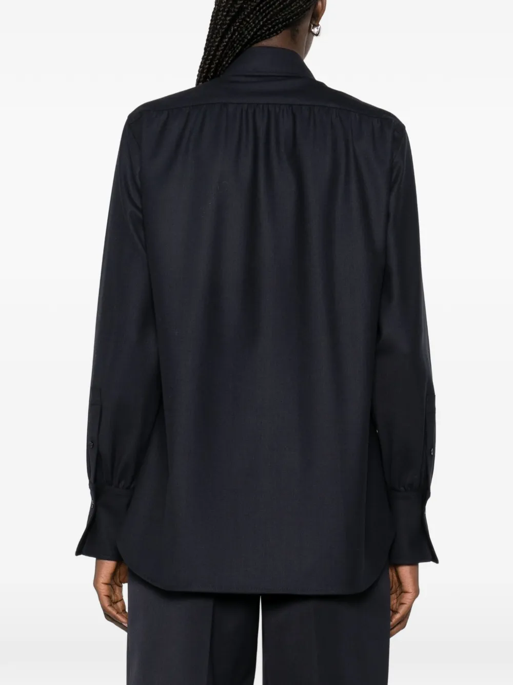 Victoria Beckham Top met yoke-detail Blauw
