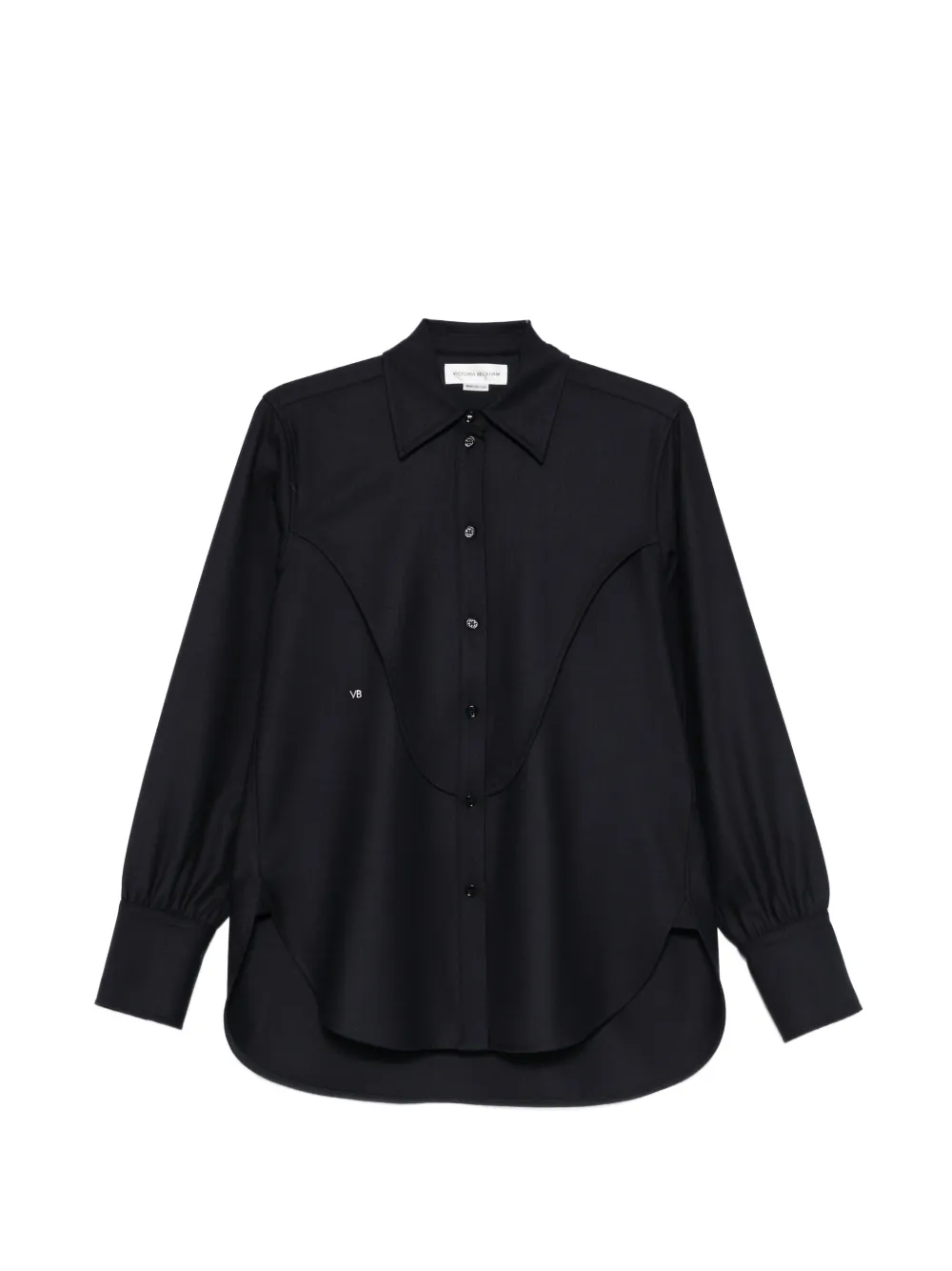 Victoria Beckham yoke top - Blu