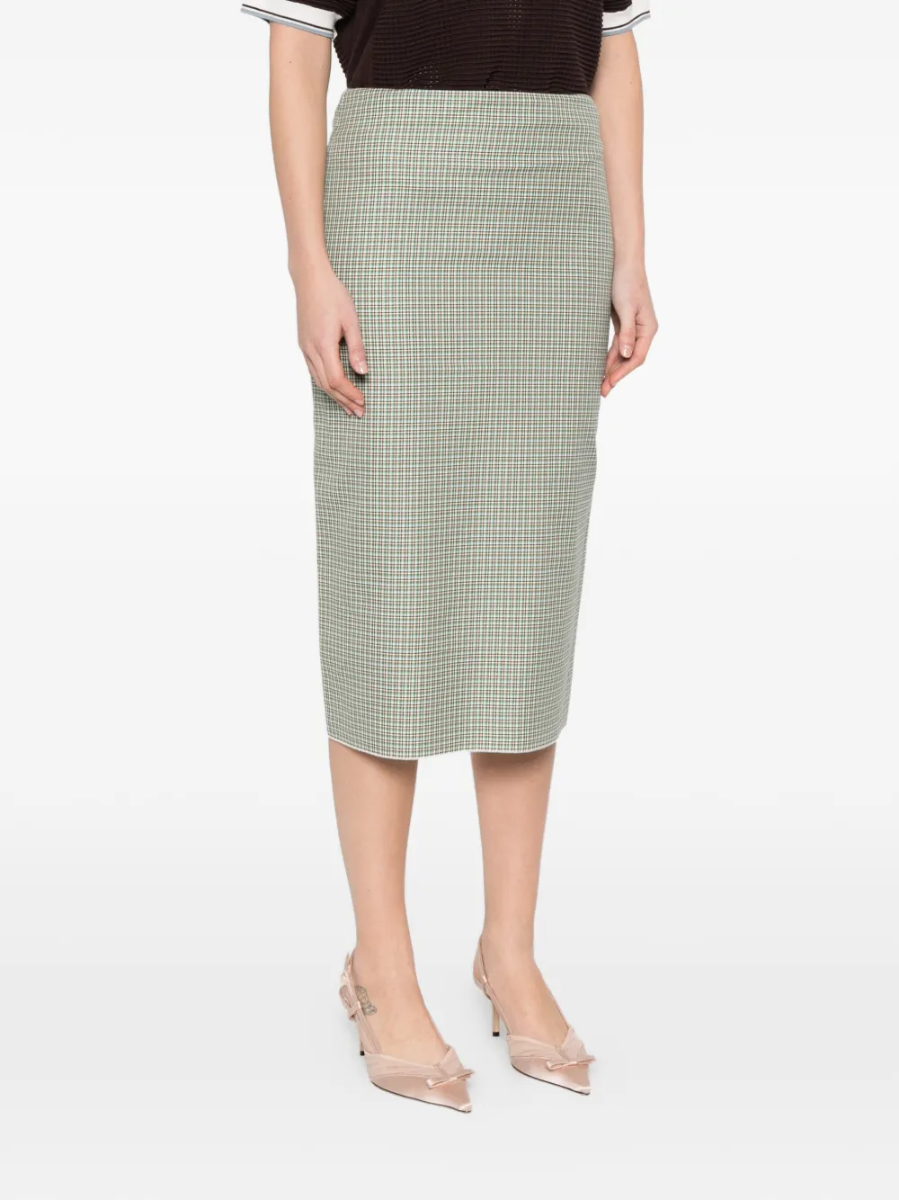 Check-Pattern Skirt