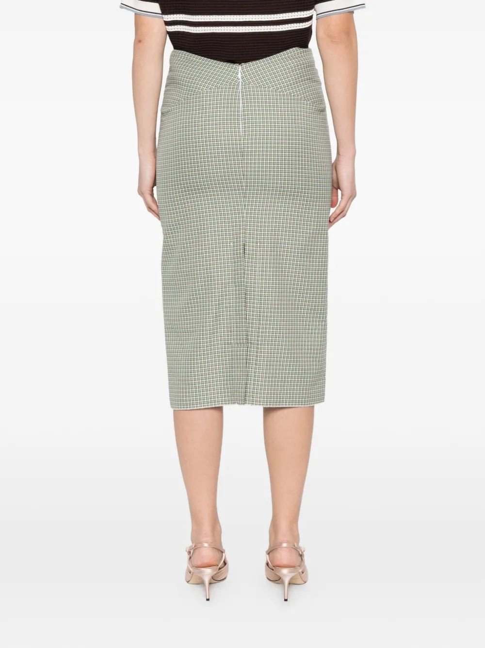 Check-Pattern Skirt