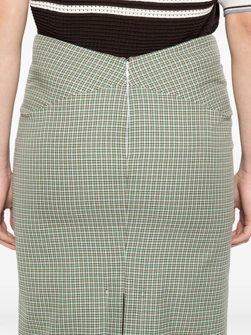 Check-Pattern Skirt