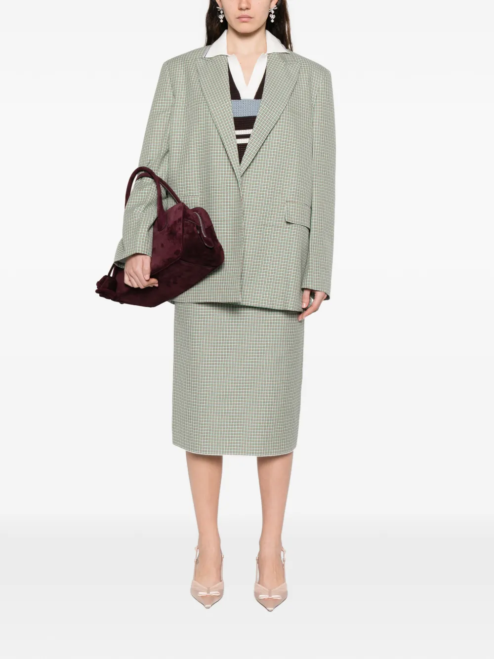 Check-Pattern Skirt