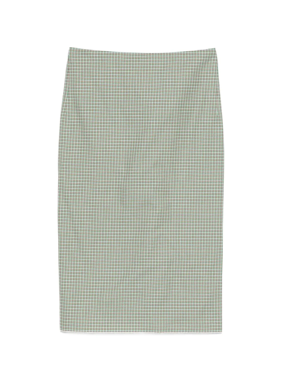 Nº21 check-pattern skirt - Verde