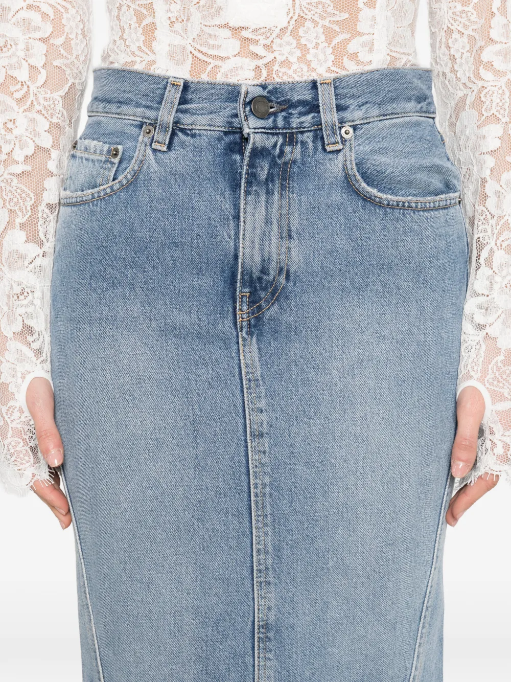 Haikure Rick rok met vlakken Blauw